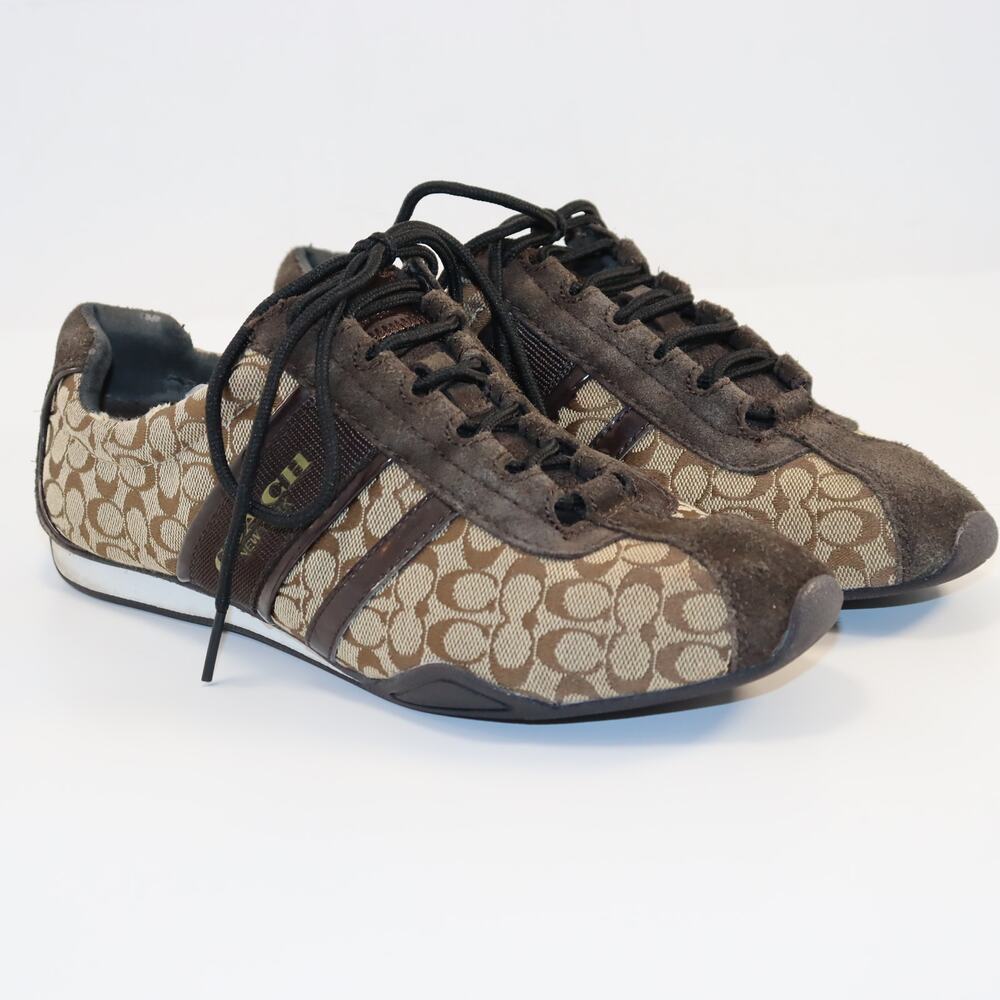 Vintage Coach Remonna Brown Signature Sneakers‎ Women’s 8.5